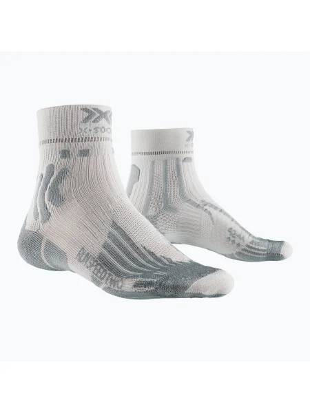 Мъжки чорапи X-Socks Run Speed Two light charcoal/pearl grey сиво