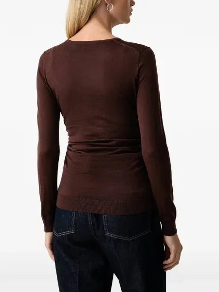 Pulover Trussardi cu volane maro