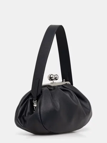 Шкіряна сумочка Weekend Max Mara CUBICO синій