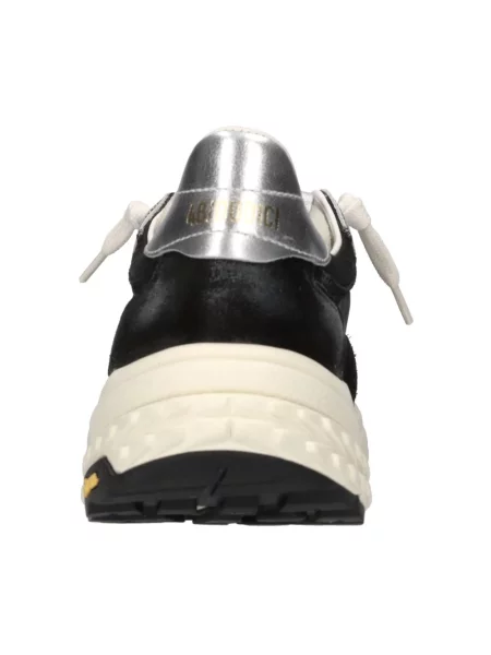Sneakersy 4b12 skórzane czarne