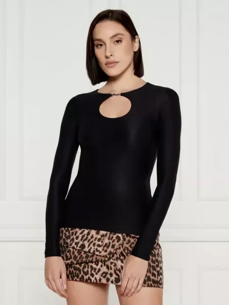 GUESS Blúz AMIRA fekete