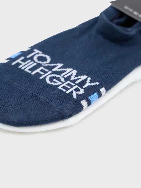 Носки Tommy Hilfiger в полоску с автографом