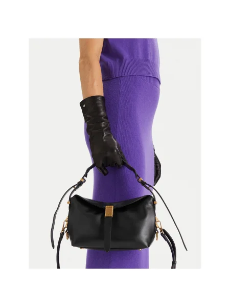PINKO Geantă Saddle Baguette Mini AI PLTT negru