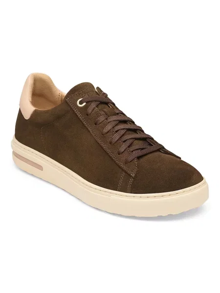 Birkenstock Bend Low Suede Leather маратонки от велур кафяво