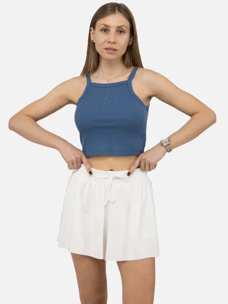 Топ YUKI бавовна/поліестер синій