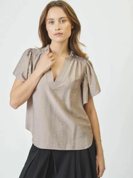 Co'couture Bluză Hera deschis maro
