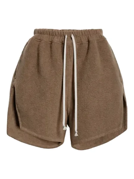 Szorty Rick Owens polarowe brązowe