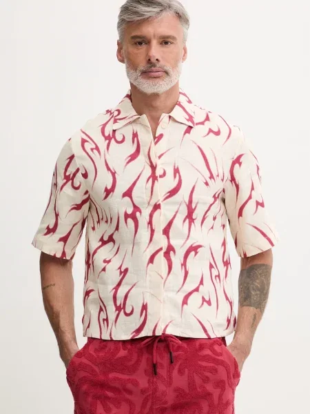 OAS cămașă pentru bărbați din in