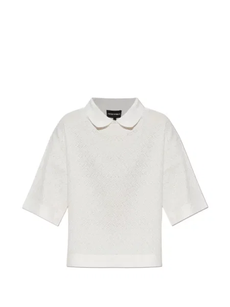 Gulerat top Emporio Armani tricotate