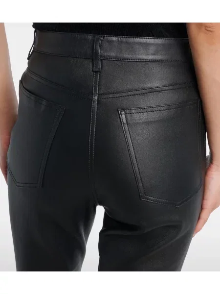 Pantaloni Joseph din piele negru