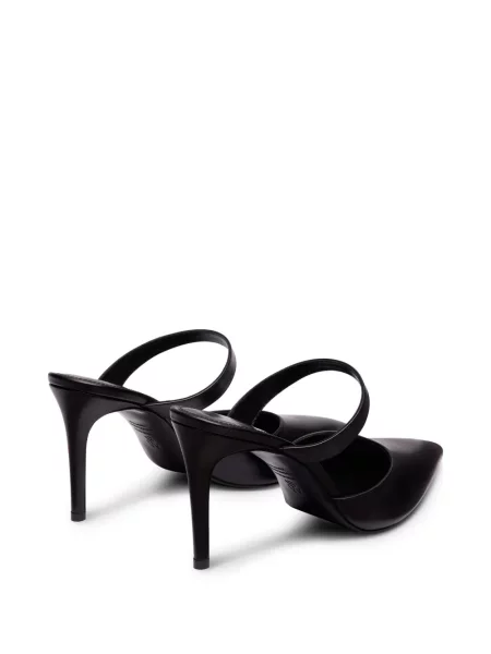 Papuci tip mules Stuart Weitzman negru