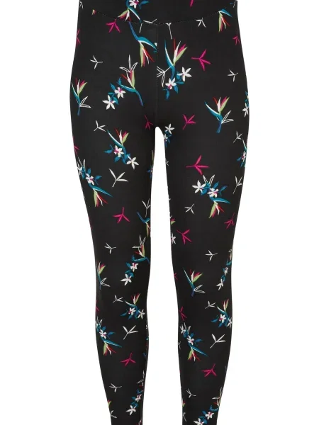 Urban Classics Leggings albastru / roz / negru alb