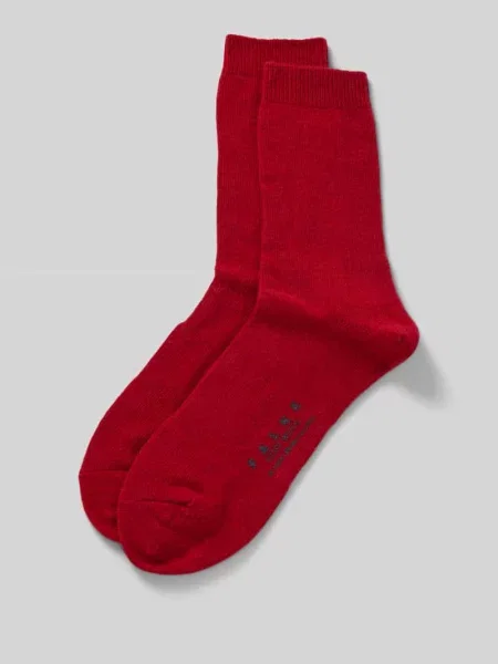 Skarpety z wysokiej jakości mieszanki wełny i kaszmiru model ‘COSY WOOL’ Falke czerwone
