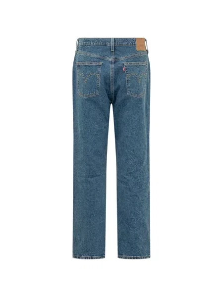Decupat gulerat blugi Levi's® cu talie înaltă albastru