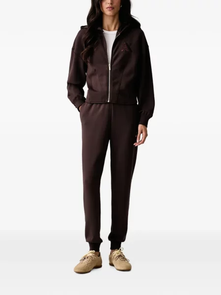 Hanorac cu glugă Armani Exchange cu paiete maro
