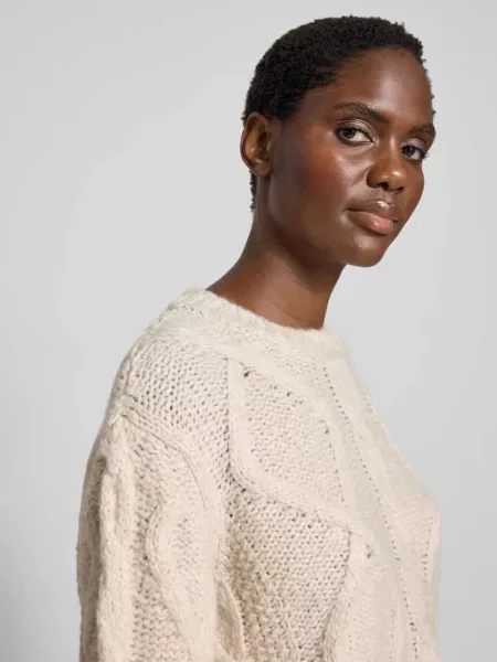 Sweter o kroju relaxed fit z wełny merino Juvia