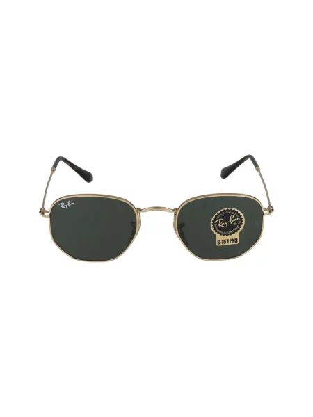 Lniane okulary przeciwsłoneczne Ray-ban żółte