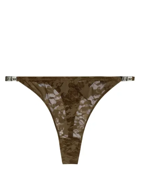 Chiloți tanga Diesel cu model camuflaj verde