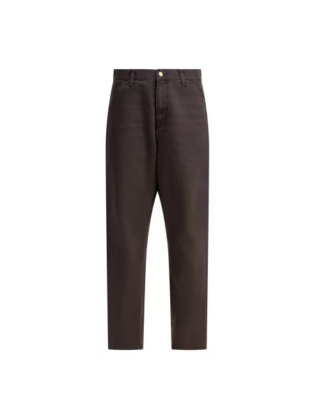 Jeansy Carhartt Wip brązowe