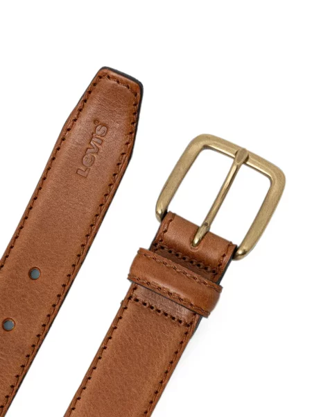 Blugi cu picior larg Levi's® din piele cu cordon cu talie înaltă albastru