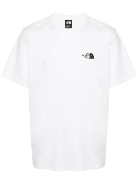 Tricou The North Face cu imagine alb