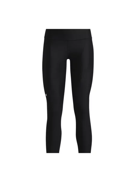 Legginsy Under Armour o krotszym kroju z nadrukiem czarne