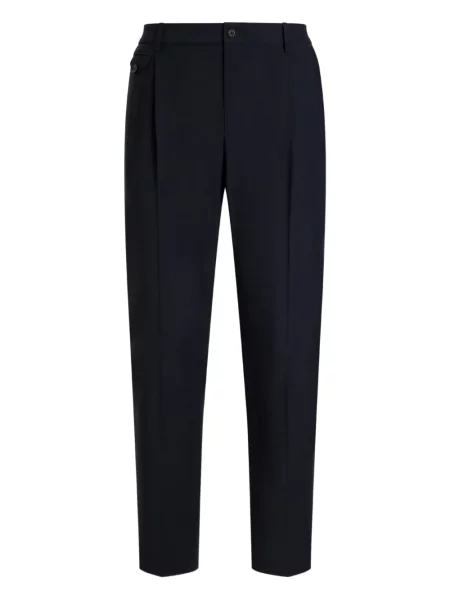 Pantaloni Dolce & Gabbana plisate albastru