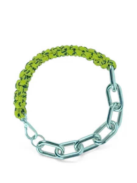 Colier Plan C chunky țesut verde