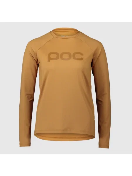 Tricou mânecă lungă Poc din jerseu galben