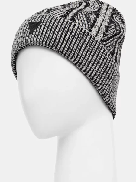 Шерстяная шапка Guess серая