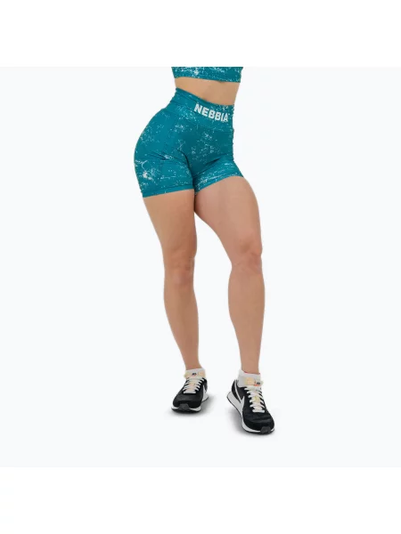 Spodenki treningowe NEBBIA 5″ Hammies High Waisted green zielone