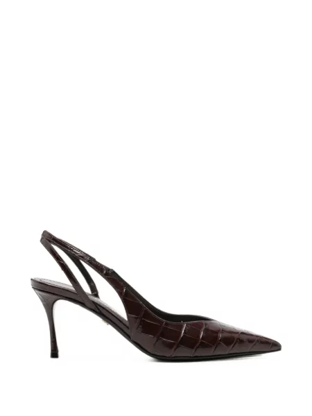 Pantofi cu toc Ferragamo slingback maro