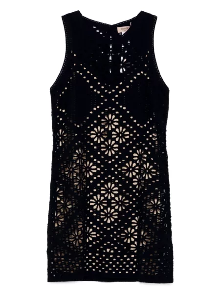 Rochie mini Twinset tricotate de costum negru