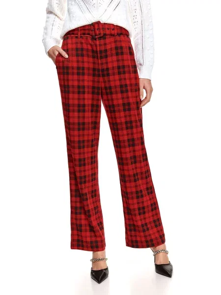 Hlače Top Secret rdeča