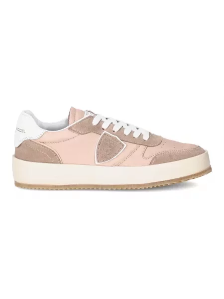 Sneakersy Philippe Model do tenisa skórzane biznesowe różowe