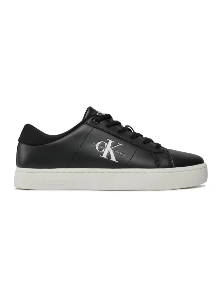 Trampki Calvin Klein Jeans skórzane czarne