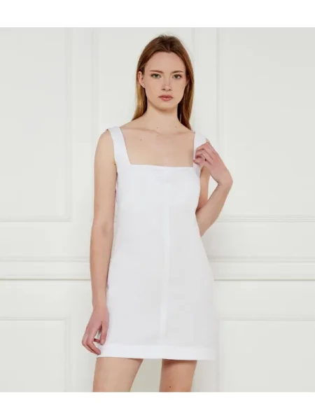 Calvin Klein Jeans Ruha len hozzáadásával fehér