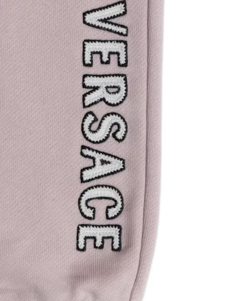 Spodnie dziecięce Versace różowe