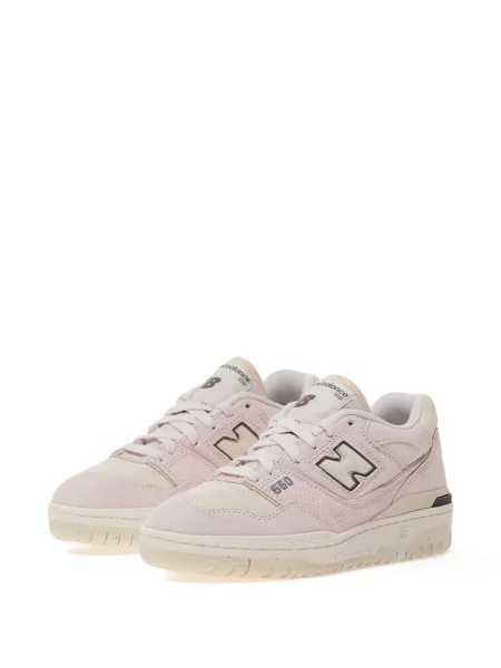 Sneakerși New Balance 550 din piele de căprioară roz