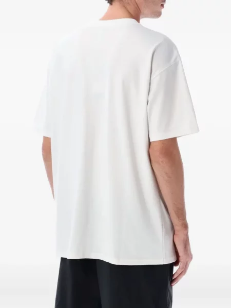 Sweter Nike zamszowy plisowany z nadrukiem brązowy