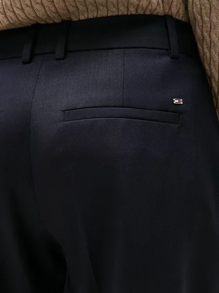 Шерстяные брюки Tommy Hilfiger черные