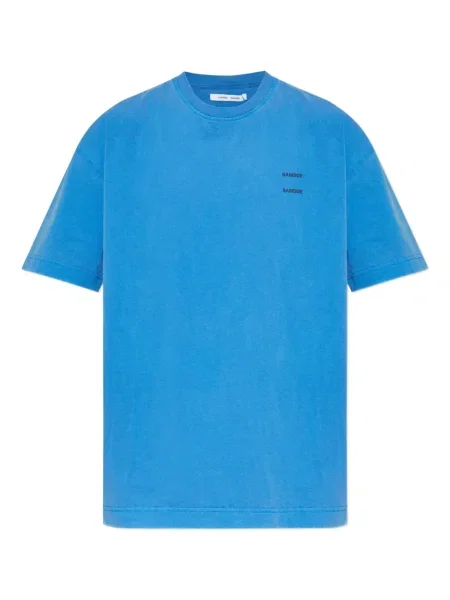 Tricou Samsøe Samsøe cu imagine albastru