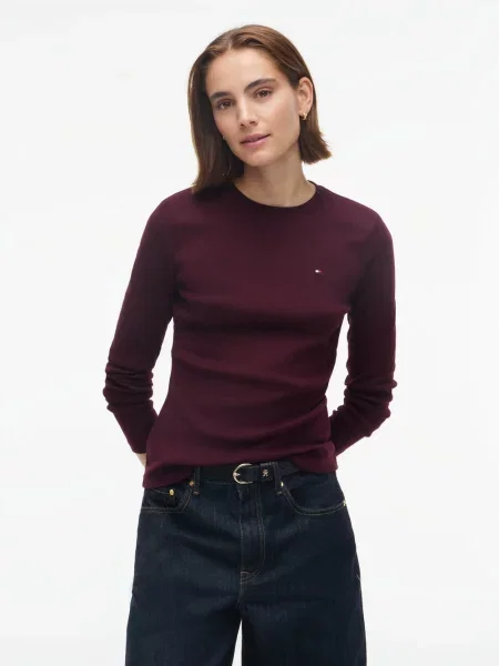 Tommy Hilfiger koszulka z długim rękawem Kobiety lila S