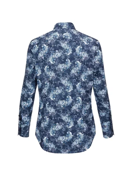 Cămașă Billionaire cu model floral albastru