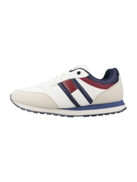Tommy Hilfiger Sneakersy Flag Low Cur Lace-Up Sneaker biela