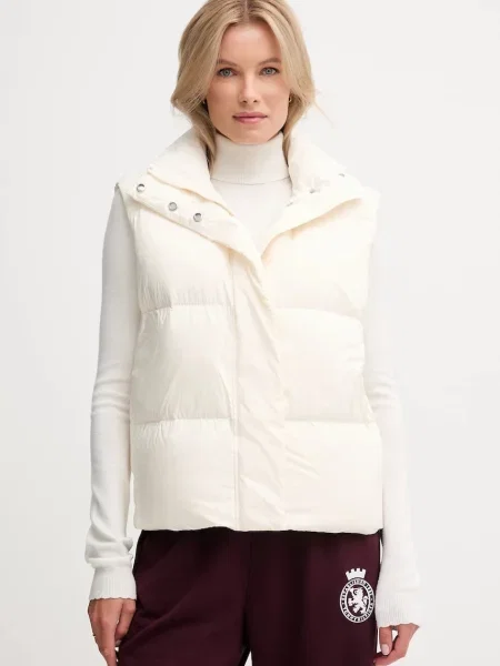 Пухен елек Tommy Hilfiger зимен модел бежово