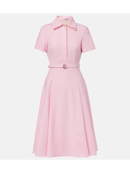 Sukienka koszulowa Emilia Wickstead garniturowa różowa
