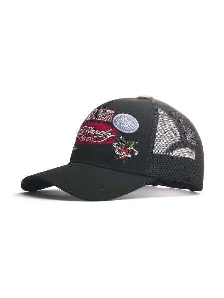 Ed Hardy Kepurė Est Varsity abrikosų / kraujo juoda