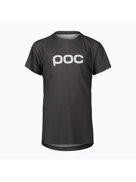 Детска колоездачна тениска POC Essential MTB sylvanite grey черно