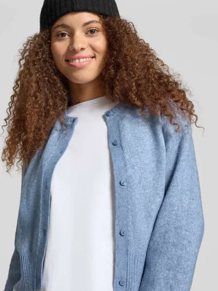 Kardigan rozpinany o kroju regular fit z okrągłym dekoltem model NATALIE' Jjxx
